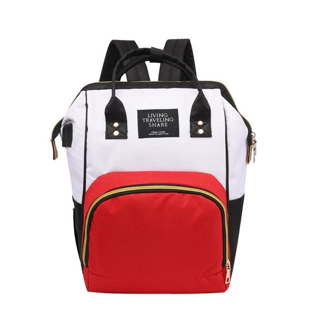 Large Capacity Nappy Bag with USB